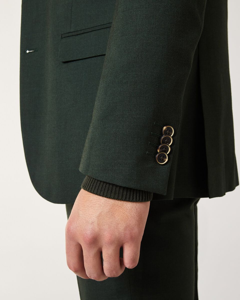Mens Dark Green Tailored Suit Jacket